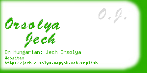 orsolya jech business card